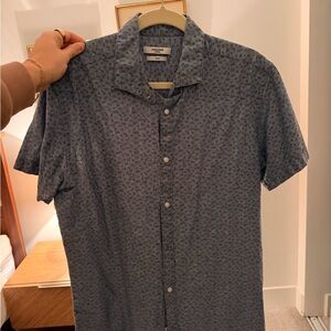 Jack & Jones Gray Patterned Casual Shirt
